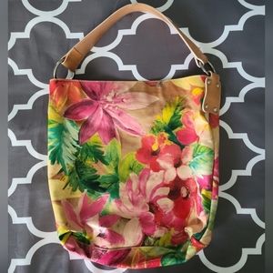 Maurizio Taiuti floral leather bag